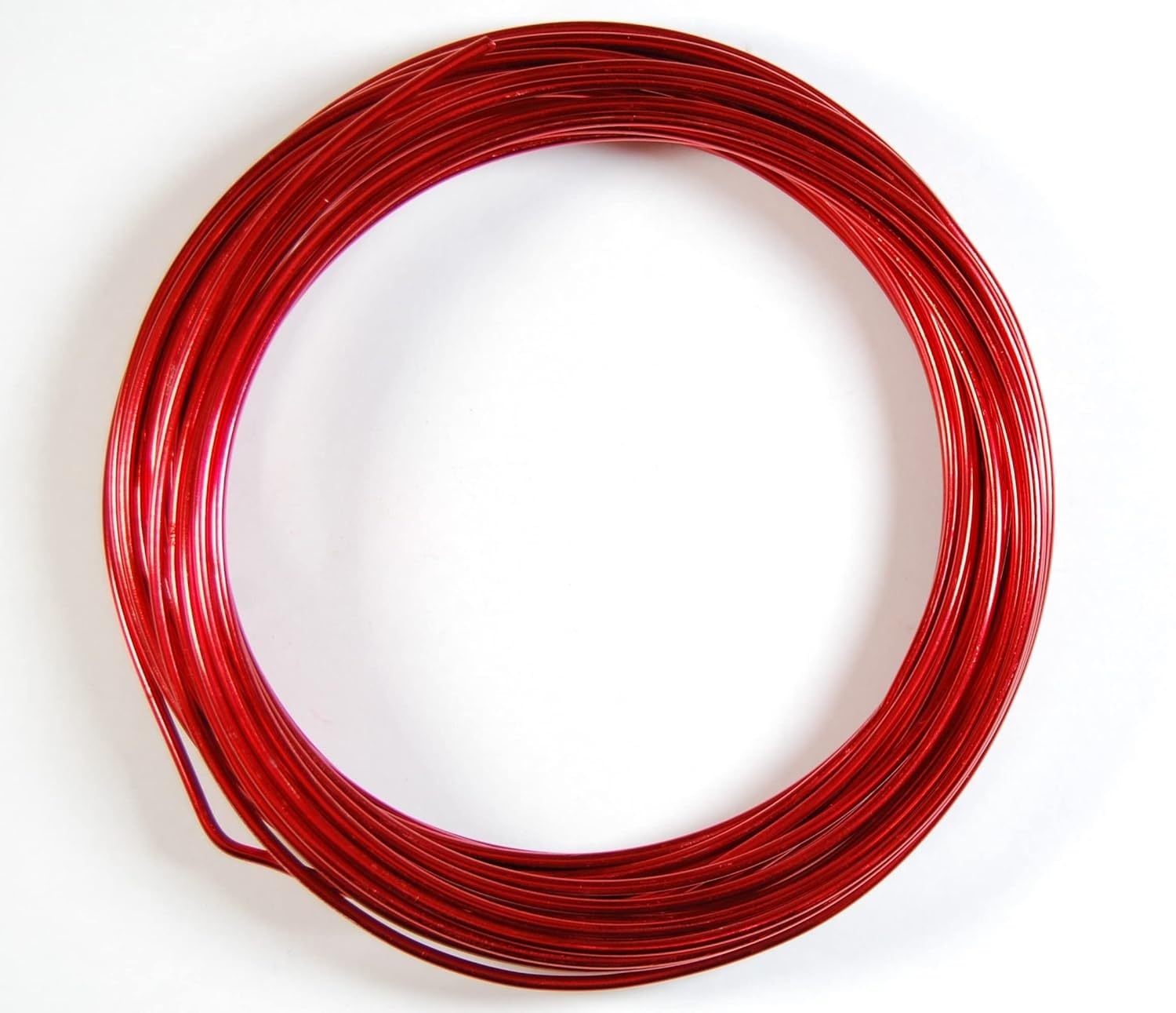 celloexpress Aluminium Craft Wire - 3mm x 10m (Diameter x Length) - Aluminium Wire 9 Guage (Red)