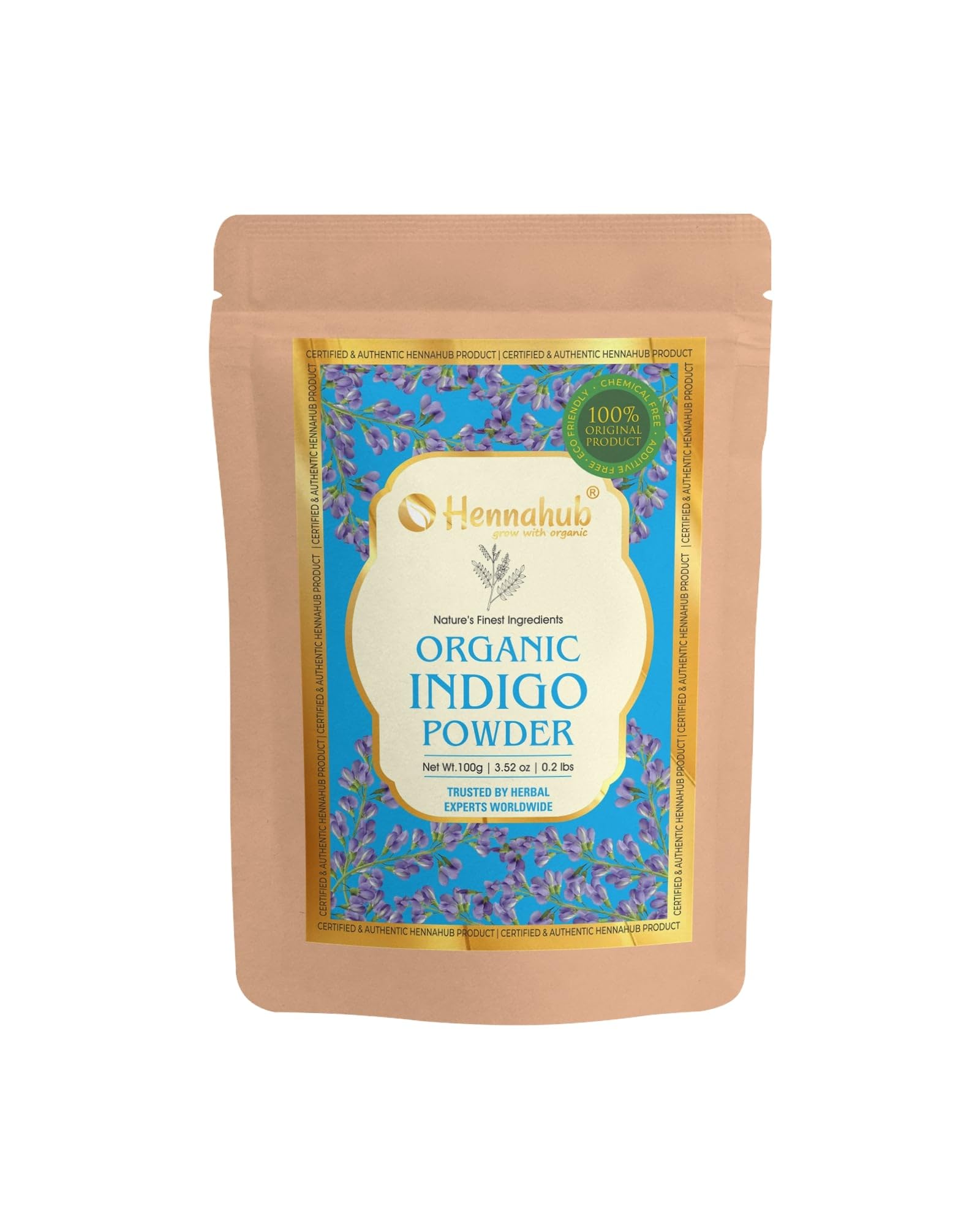 Hennahub Indigo Powder for Deep, Natural Hair Dyeing 100gm Pack-picture-17