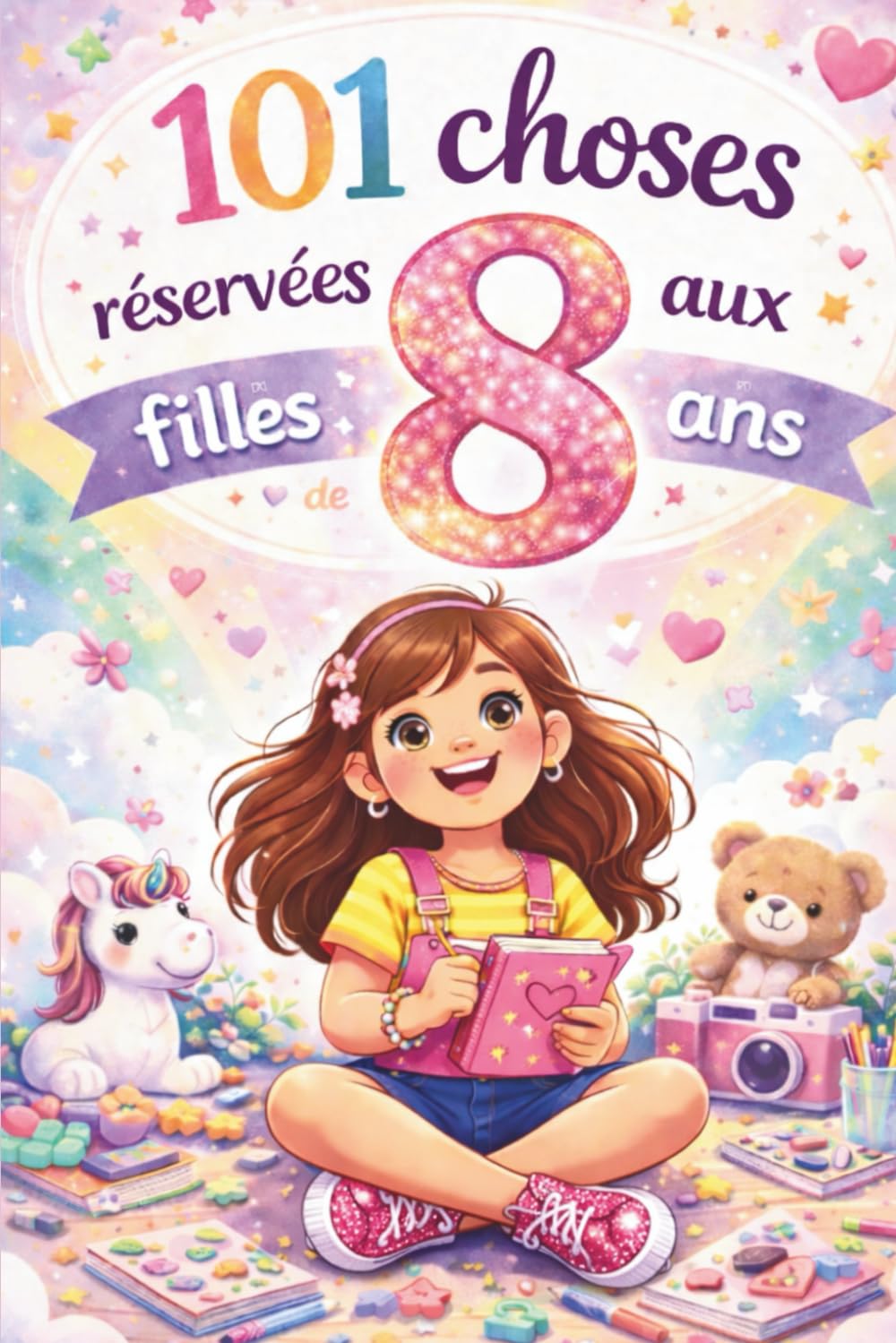 101 choses réservées aux filles de 8 ans: Un cadeau unique pour le 8ᵉ anniversaire – rempli de pensées positives et bienveillantes