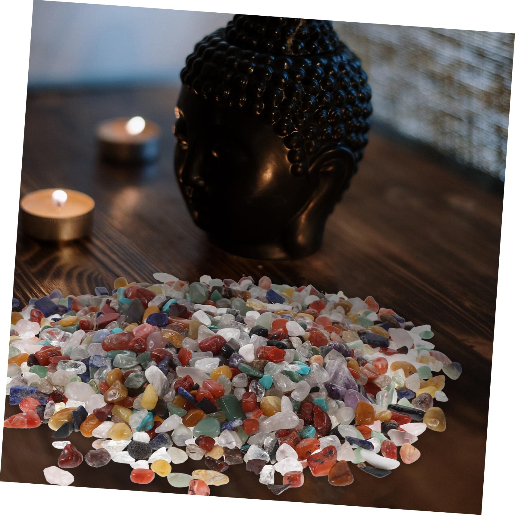Cabilock Pietre di Cristallo Frantumate Decorative, Forma Irregolare, per Artigianato Fai da Te e Offerte Buddhiste, Effetto Elegante