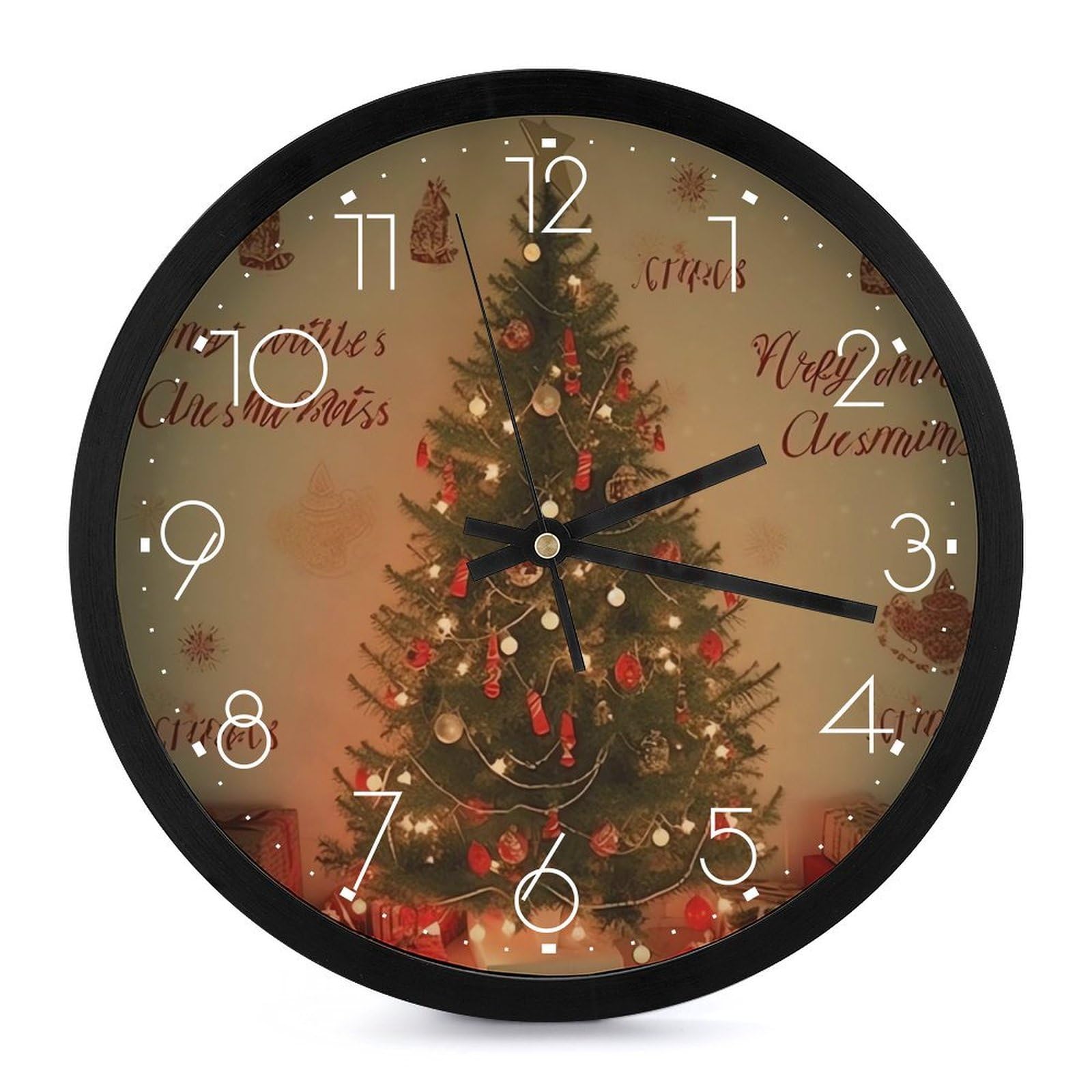 Horloge murale à chiffres silencieuse de grand diamètre pour décoration