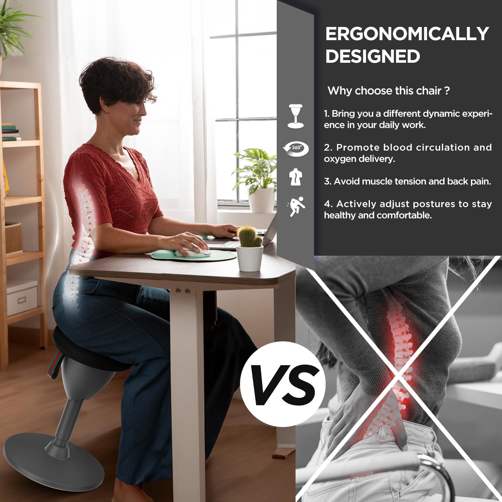 Wobble Chair Wobble Stool Standing Desk Stool Tall Office Chair