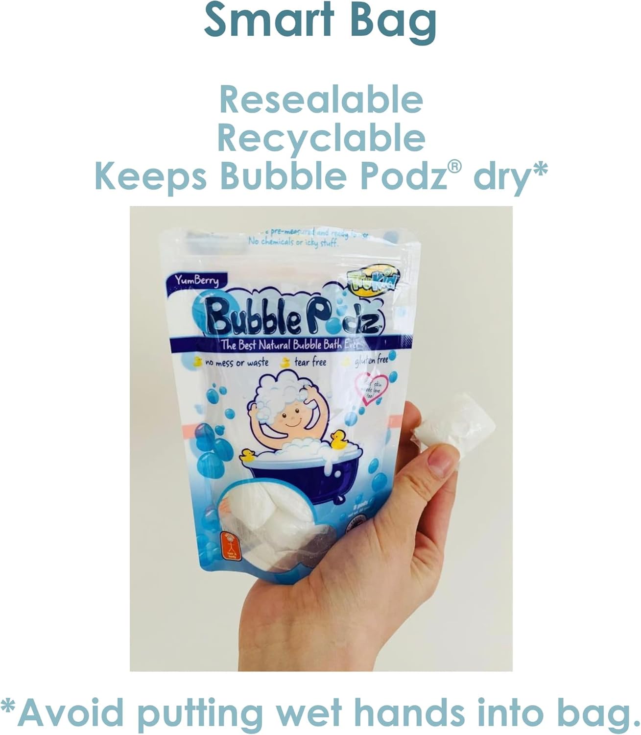 TruKid Bubble Podz for Baby & Kids, Refreshing Bubble Bath for Dry, Sensitive & Soft Skin, pH Balanced for Eye Sensitivity, Enriched with Natural Moisturizers, Lavender Scent (24 Podz) : Baby