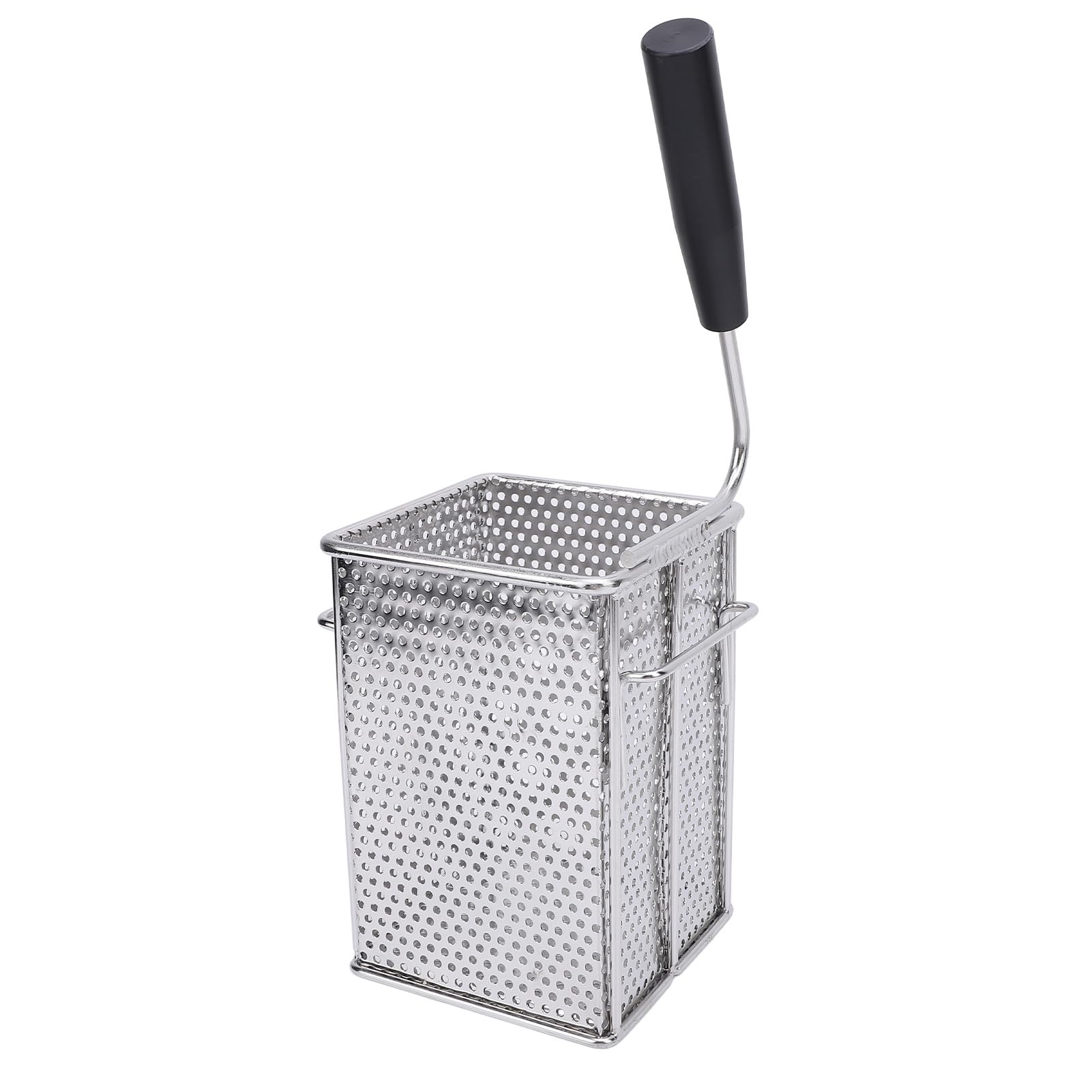 Pssopp Cestello per Patatine Fritte in Acciaio Inossidabile 304, Cestello per Patatine Fritte con Manico Lungo, per Frittura Profonda 4,7 X 4,7 X 6,8 Pollici per Domestica, Barbecue all'aperto, per