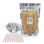 BELLE KR 6x9 Mylar Bags Stand Up - Pack Of 300-7.5mil Thick - Clear Mylar Bags with See Through Window for Freeze Dryer