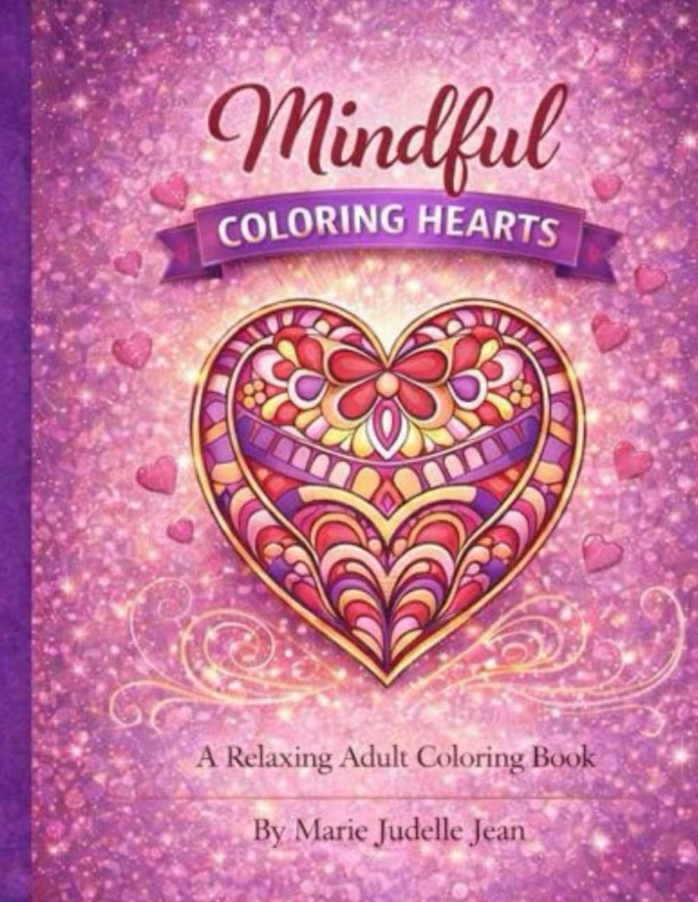 Mindful Coloring Hearts A Relaxing Adult Coloring Book: Calm & Creative Valentine Designs to Reduce Stress, Relax the Mind, and Enjoy Peaceful Coloring