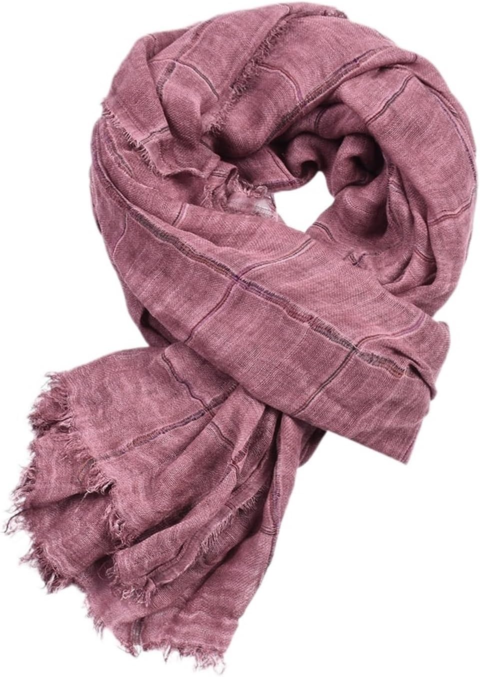 Scarf Fashion Cotton Linen Men Scarf Tie-dye Striped Men's Winter Scarves Casual Scarf for Men and Women(Color 4)