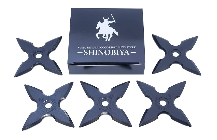 Amazon.com: Ninja Rubber Toy Throwing Game 5 Piece Shiho Set