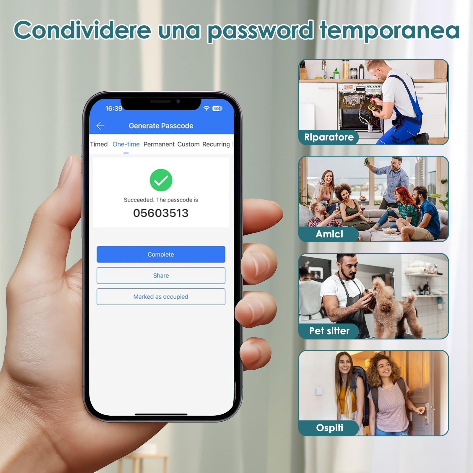 Cassetta Chiavi con Codice, Esterno Impermiabile Cassaforte di Sicurezza per Chiavi con Sblocco Remoto, Combinazione Muro Cassetta per Casa Scuola Ufficio Self Check In