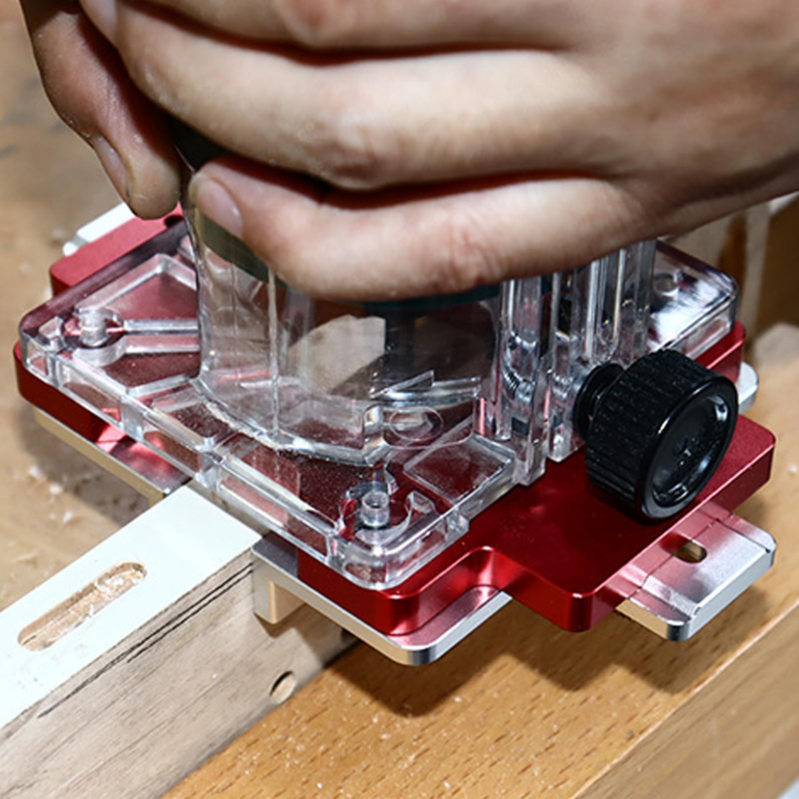 Jig Mortasa Porta - Accessori 2 in 1 Per Router Lavoro Del Legno,Strumento Per Bordo Raggio Installazione Porta Cerchio Legno