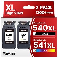 Sqwekd 540 541 XL Cartucce per Canon 540 541 XL per Canon TS5150 MG3650S