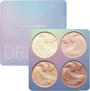 Soft Focus Face Palette – 4 Metallic Highligh...