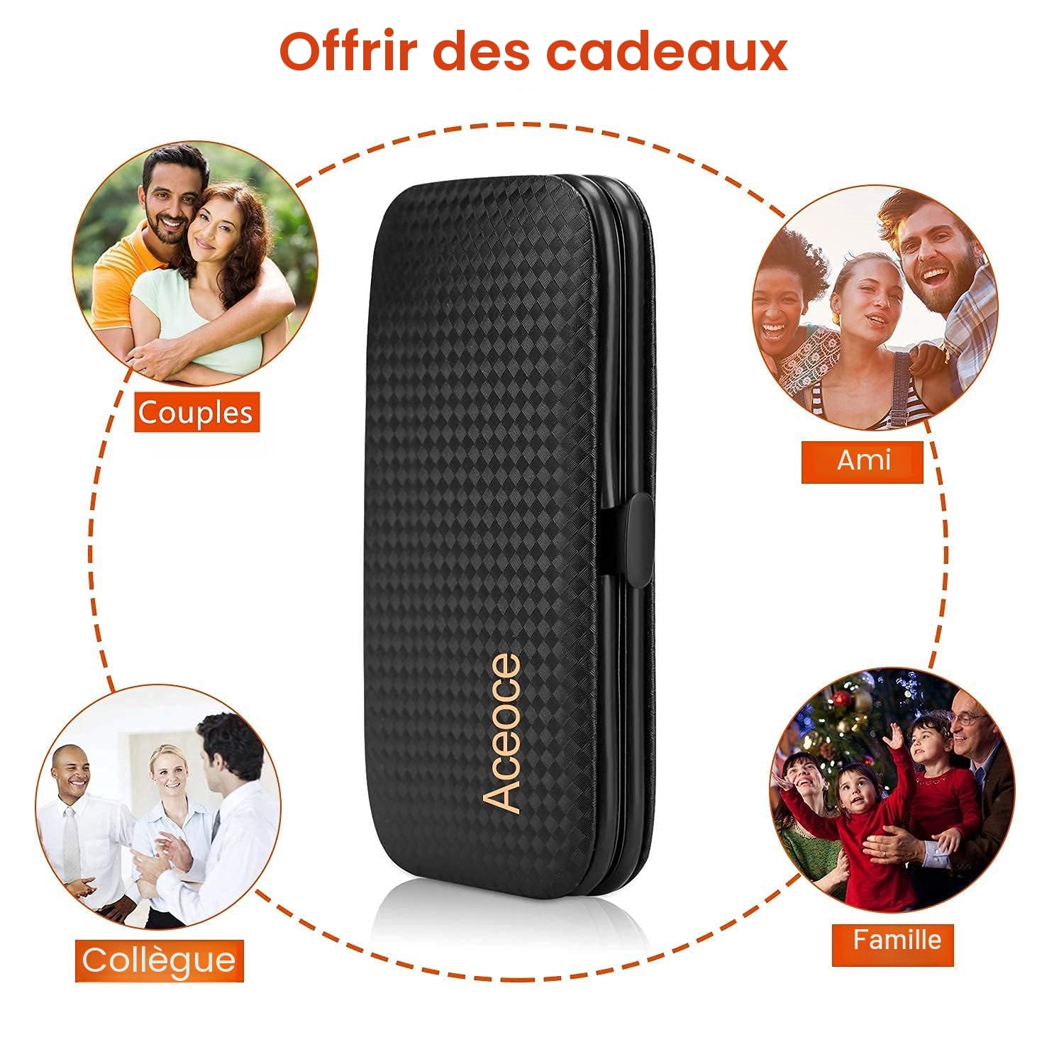 Kit Manucre Coupe ongles Ensemble de Manucure de Voyage Portable kit ongle Ensemble de Coupe ongles Kit de pédicure kit de soins des ongles Cadeau Toilettage pour hommes femmes