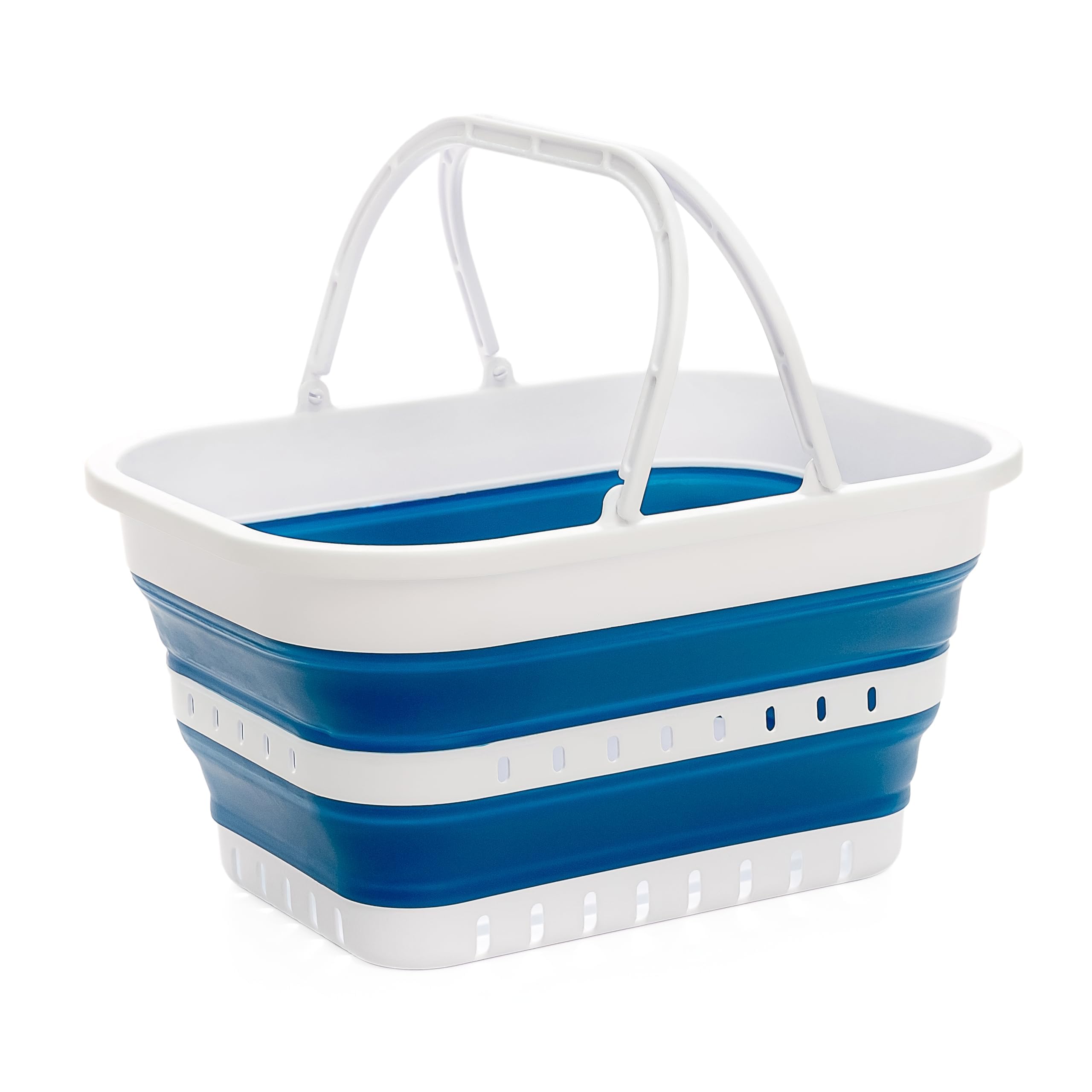 41L Collapsible Plastic Laundry Basket - Foldable Pop Up Stora – DE - View #3