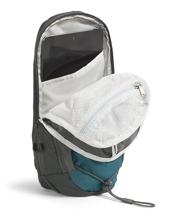 THE NORTH FACE Borealis Sling Bag | Crossbody Bag with Water Repellent Finish, Adjustable Strap, Multiple Compartments, Space/Anthracite Grey, One Size by THE NORTH FACE - Image 6