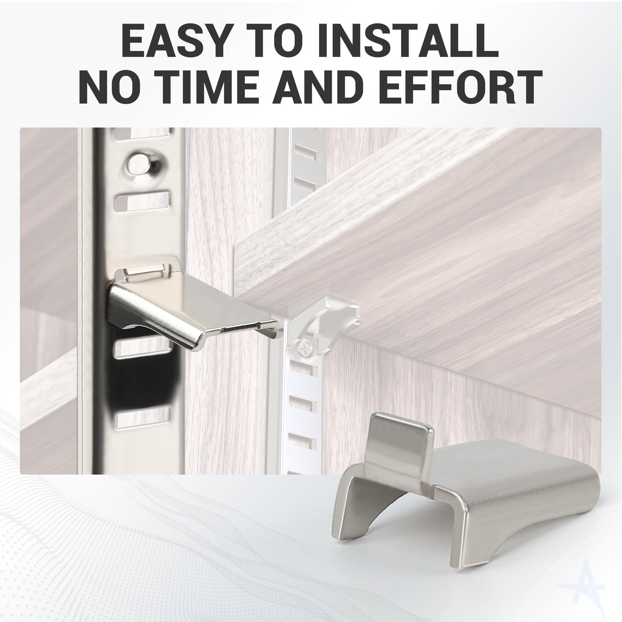 Metal Shelf Clips - Stabilize Your Shelves -6