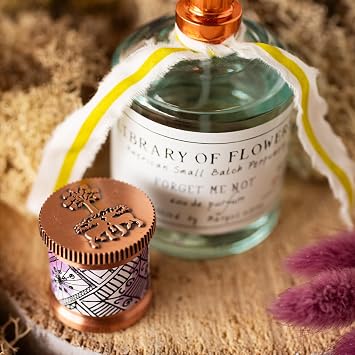Library of Flowers Forget Me Not Eau de Parfum for Women, 1.69 fl oz | Osmanthus, Rice Powder & White Orchid, 49.7 ml Floral Perfume, Decadent Ladies Perfume, Luxury Perfumes for Women