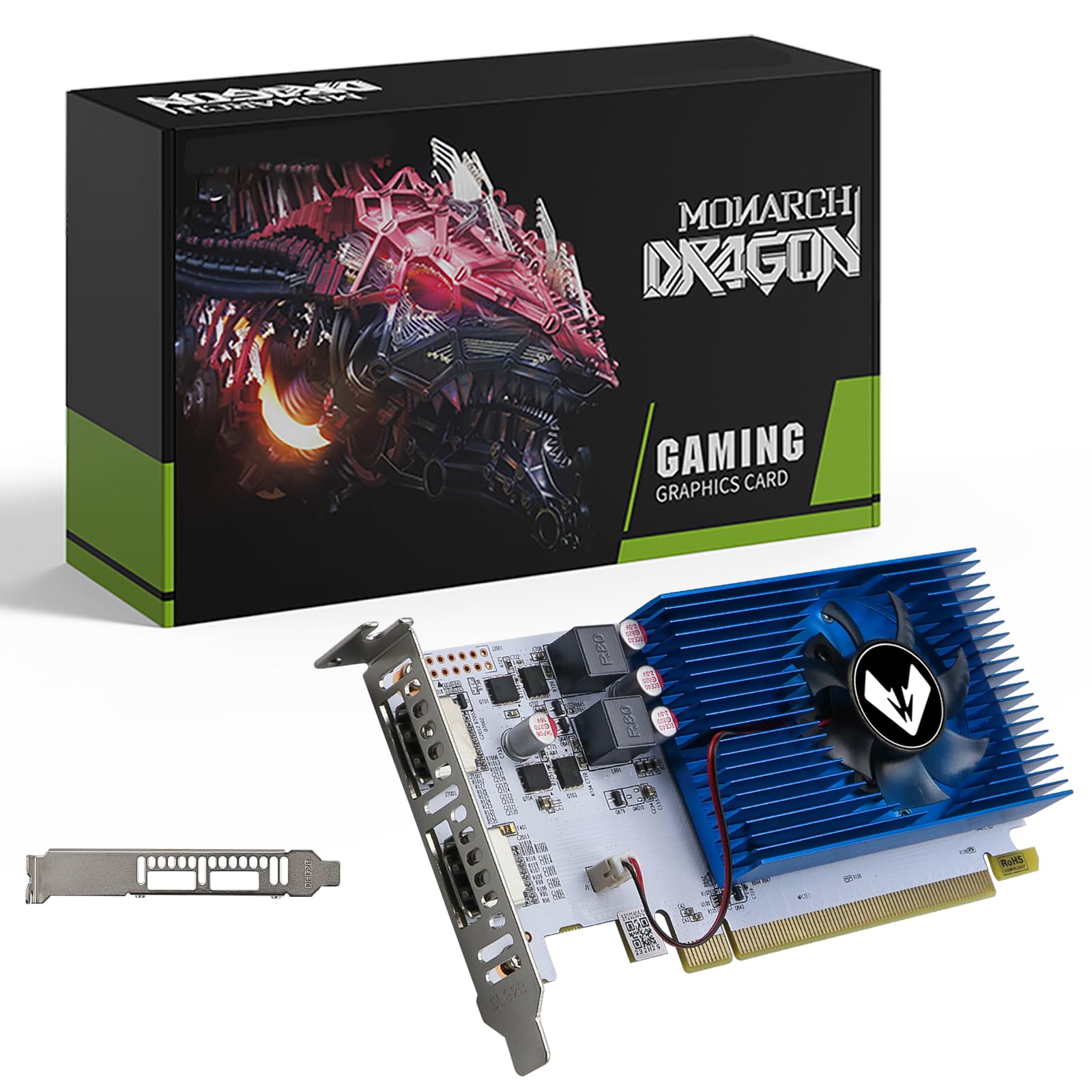 MOUGOL AMD R5 230 Low Profile Graphics Card GPU with 64bit 2G DDR3 Memory Equip with 2*HDMI for Office Video-image-45