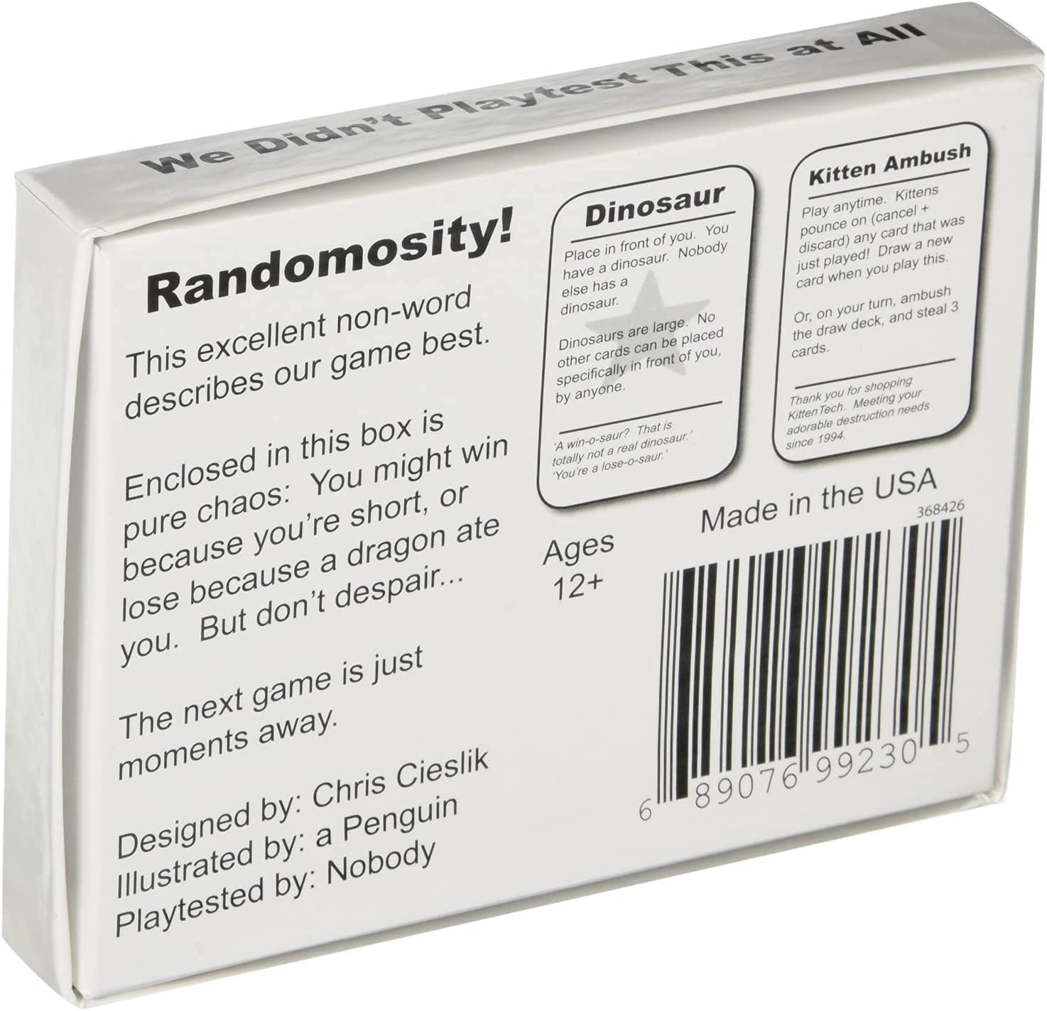 Asmadi Games We Didn't Playtest This At All: Unisex Humor Card Game for All Ages, 16 Cards, 0.16kg, Box, English - Image 3