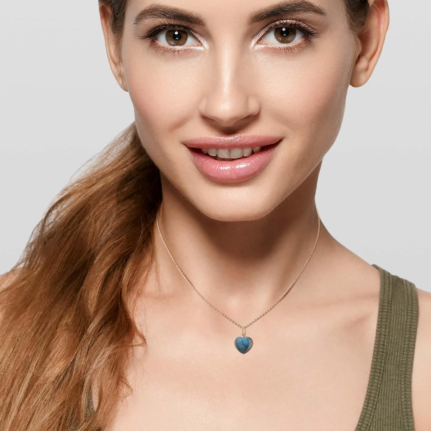 COAI 14K Gold Plated 925 Sterling Silver Necklace for Women, Heart Necklace for Women - Image 2