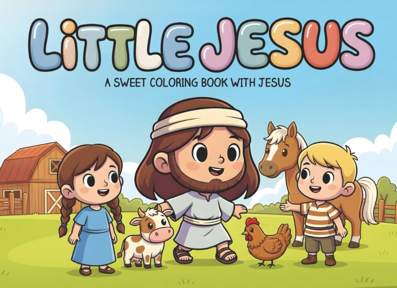 Little Jesus: A Sweet Coloring Book with Jesus