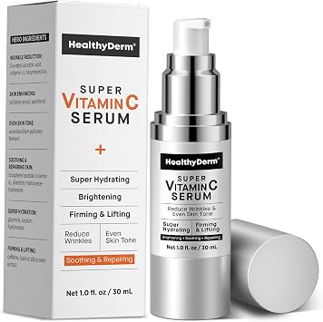 Super Vitamin C Face Serum Hydrating Facial Serum with Hyaluronic Acid, Niacinamide, Peptides, Vitamin C, Vitamin E & Bakuchiol   30 ml