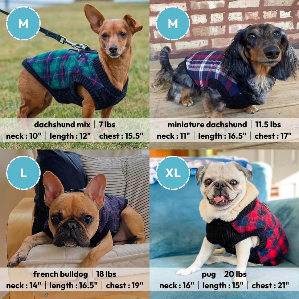 Image of Gooby Fashion Vest Check Dog Jacket, Yellow Check, X-Small