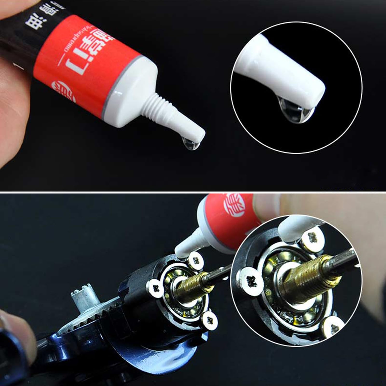 Liquid - Juego de 2 aceites lubricantes para carrete de pesca