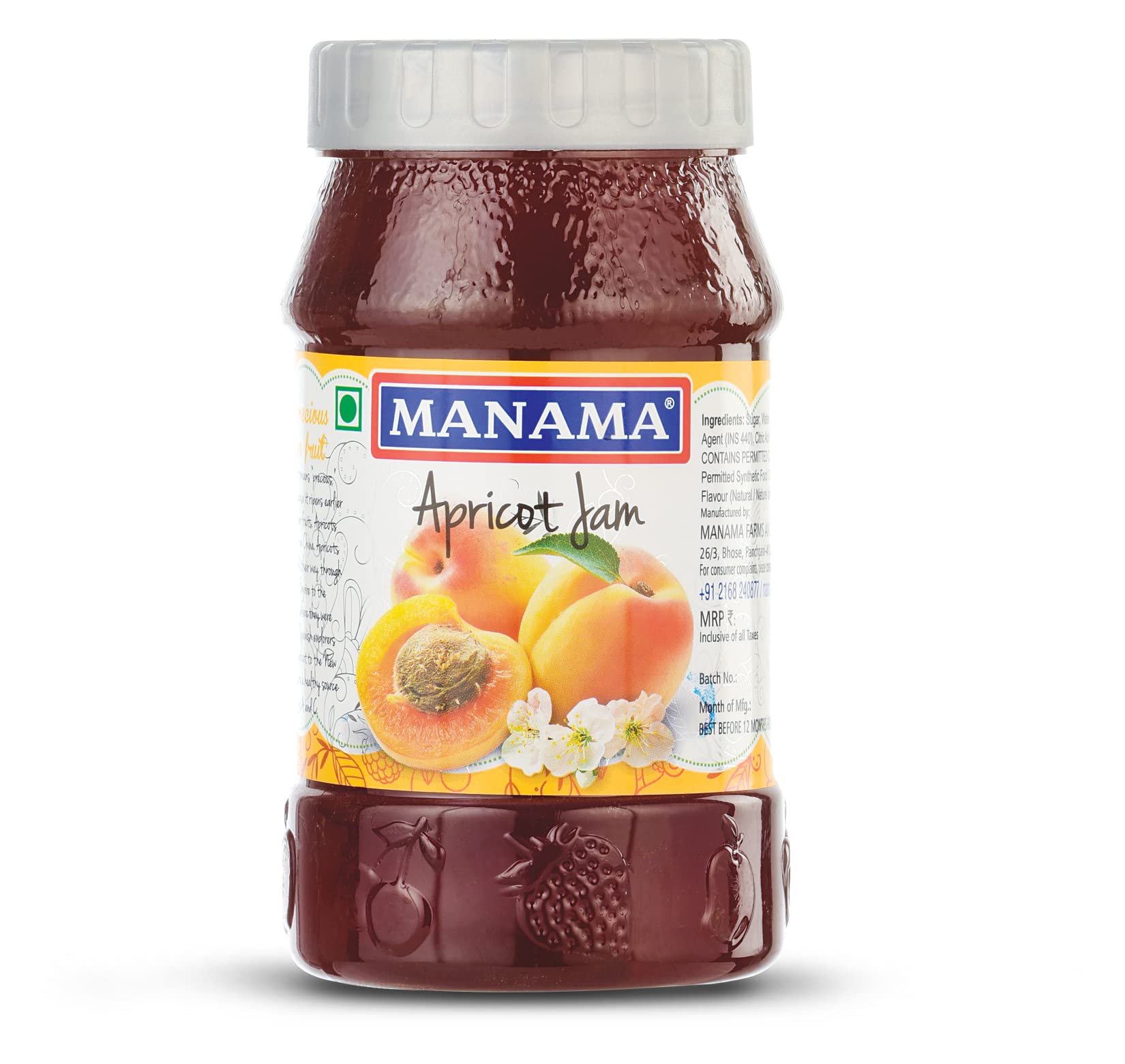 Manama Apricot Jam | Real Fruit Ingredients | Actual Apricot Fruit Pieces | 500GMS (B072LPZTT1) Amazon Price History, Amazon Price Tracker