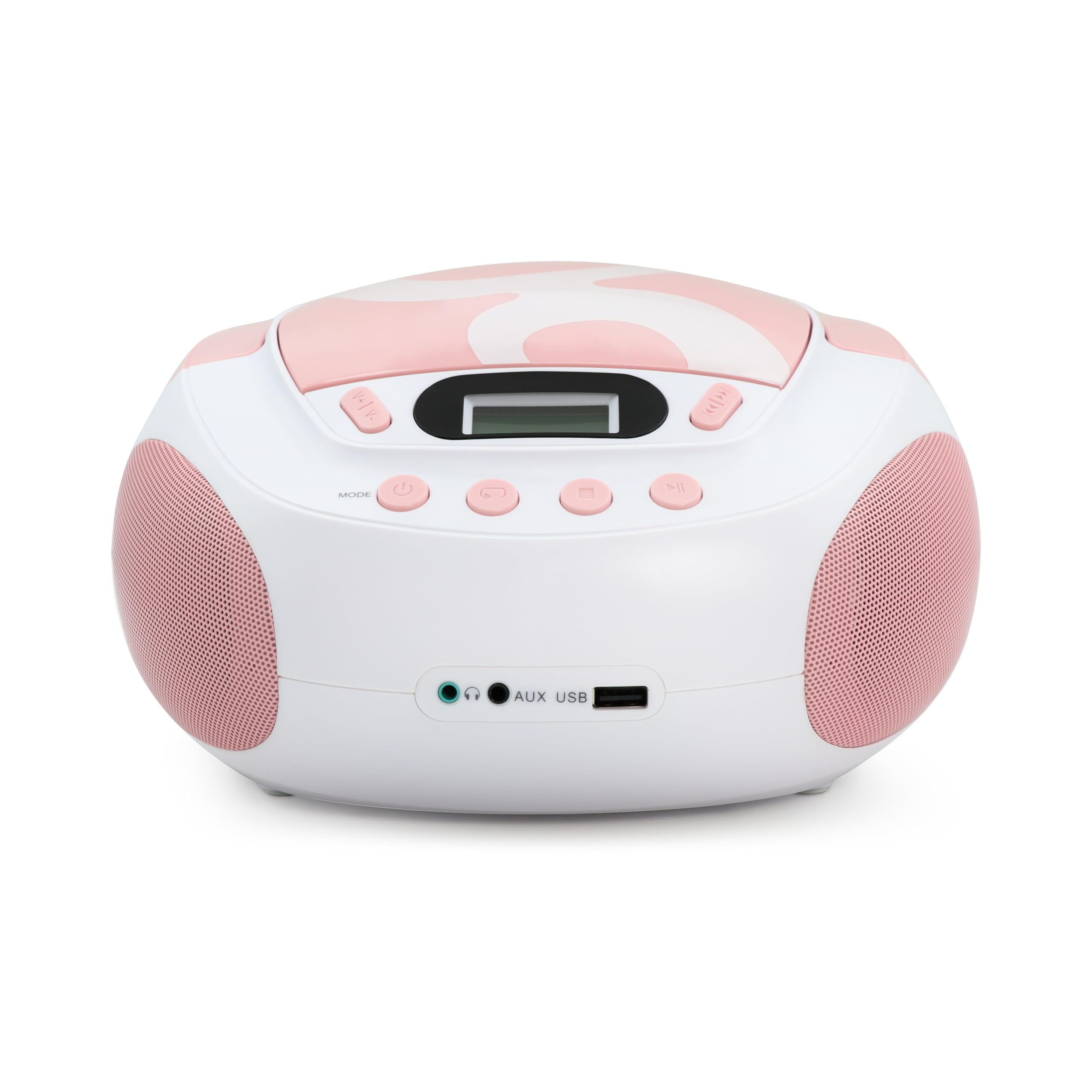 METRONIC 477408 Lecteur CD avec Port USB et Sortie Casque Rose Clair