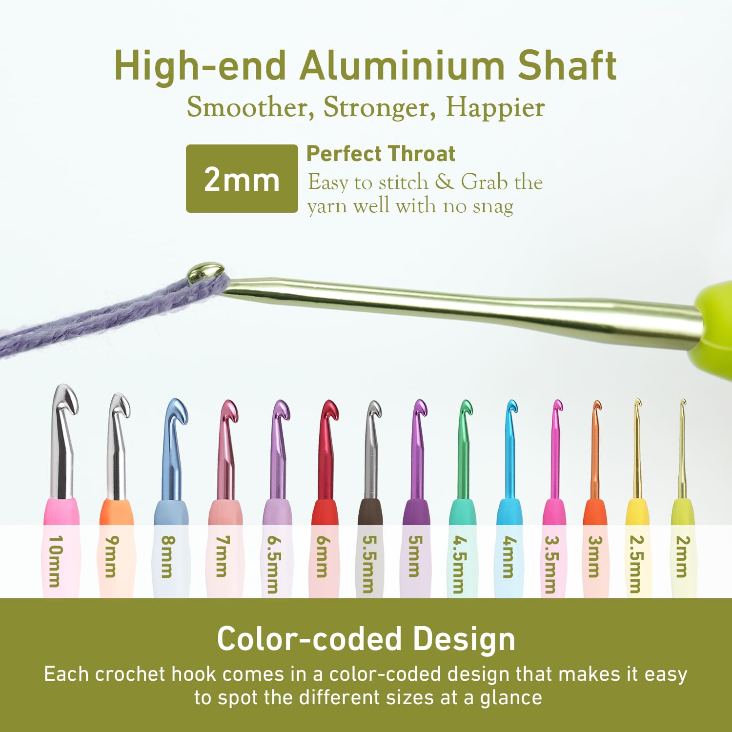 Ergonomic Crochet Hooks for Arthritis - YOJOB -3