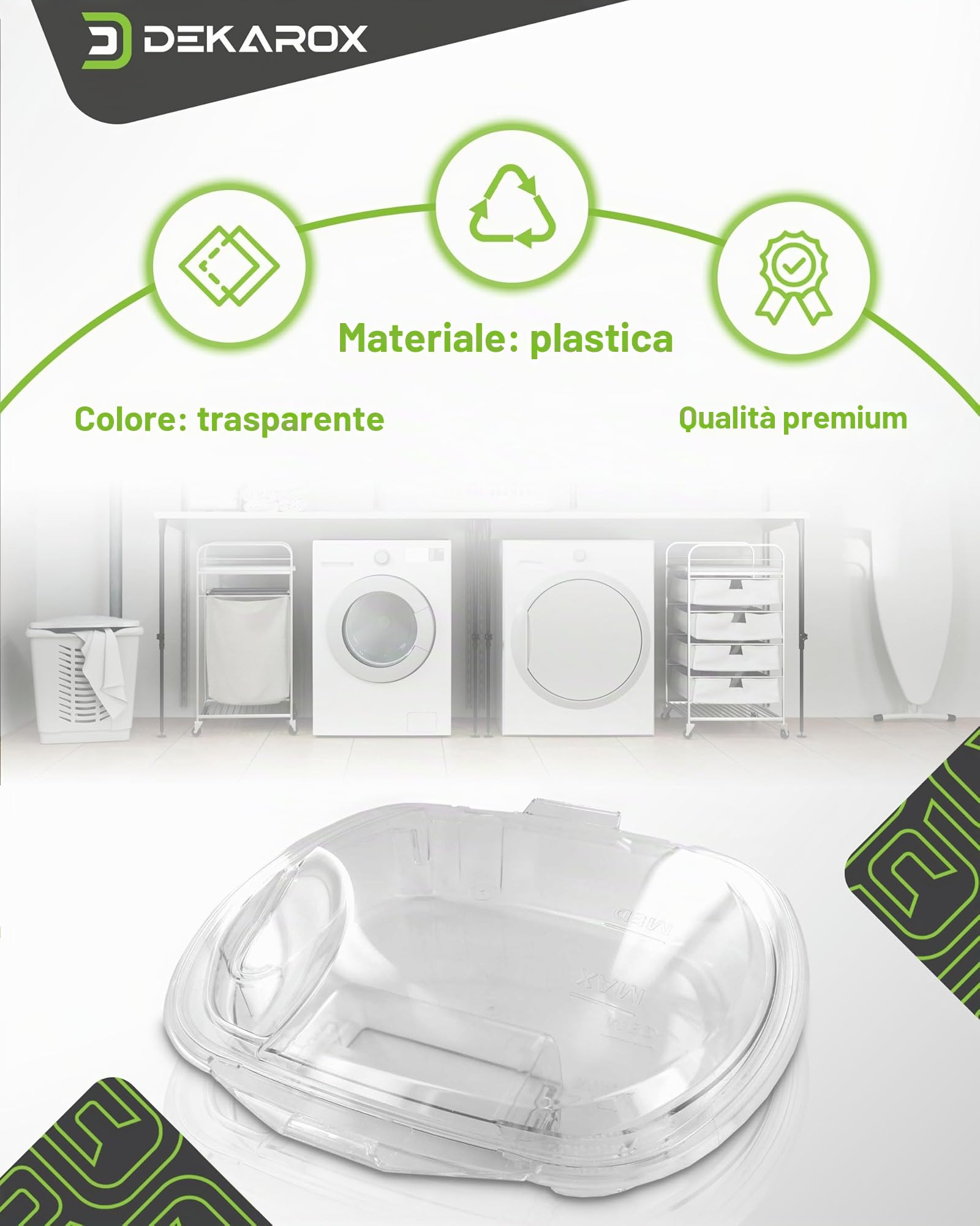 Contenitore per acqua per Candy Hoover Otsein 40008542 40009648 per asciugatrice a condensatore