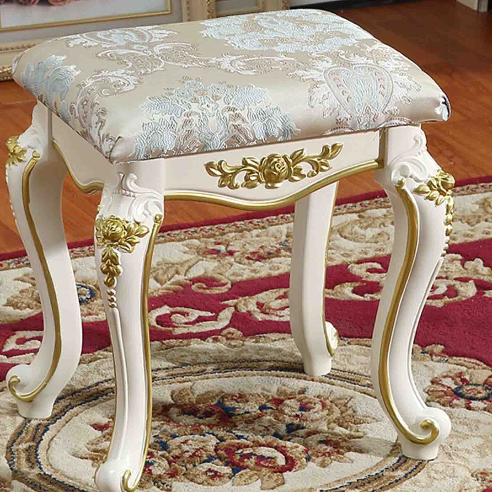 Tabouret de vanité pastoral et chaise de maquillage de chambre