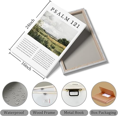 Vista 227 de Arte de pared de acuarela de Jesús, pintura en lienzo cristiano, imágenes de las Escrituras, decoración de pared, póster con versículos bíblicos