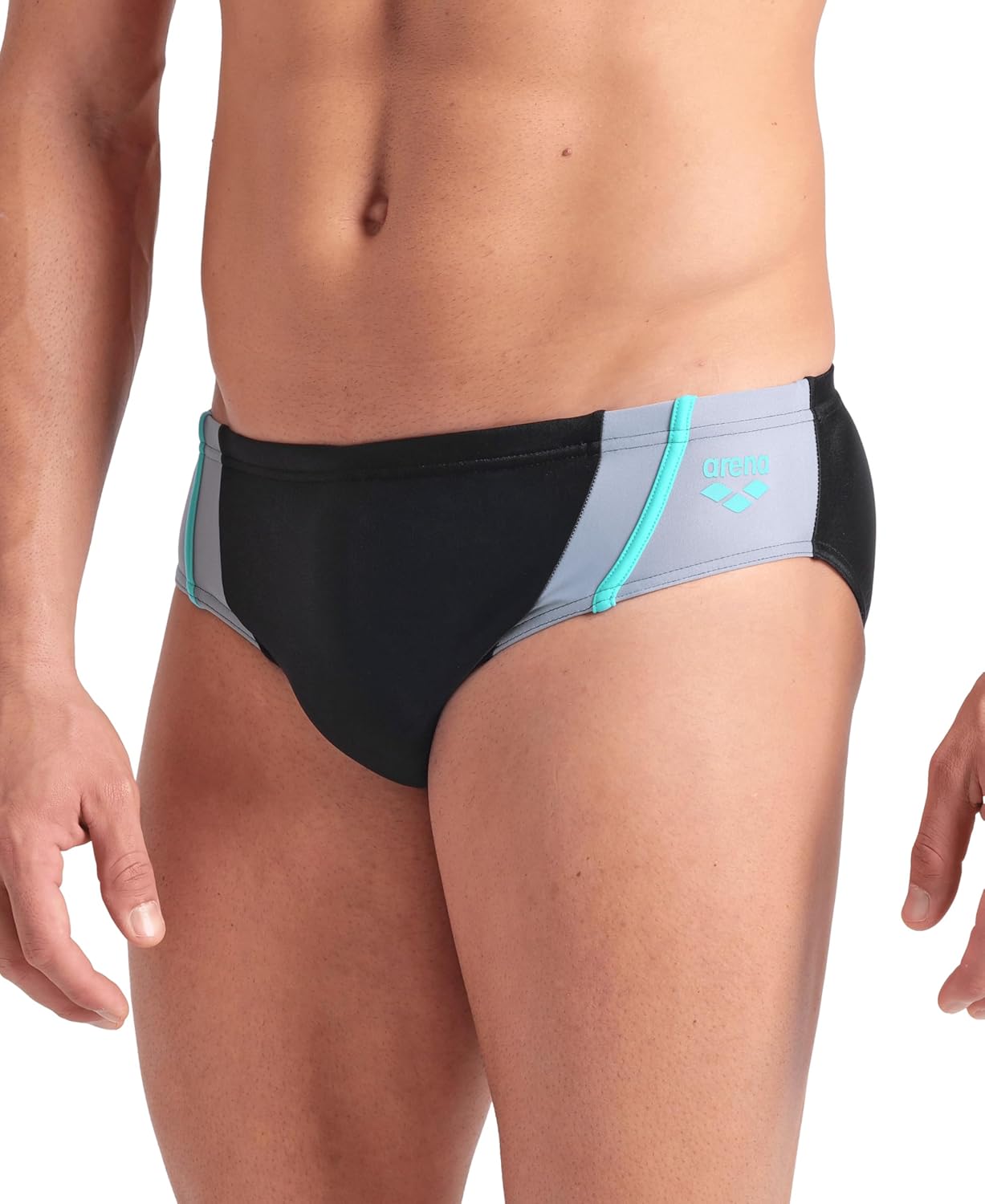 Arena Mens Arena Feel Men's Multi Panels Swim Briefs Comfortable Pool Beach Swim Bathing Suit