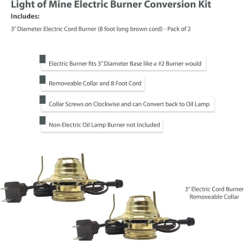 Miniatura 87 de Light of Mine - Chimenea de repuesto para lámpara de aceite con capucha de 3 x 7 pulgadas (3 x 7 pulgadas)