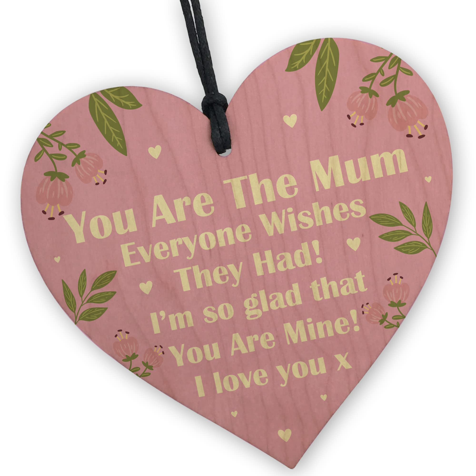 Red Ocean Gifts For Mum On Mothers Day Birthday Gift Ideas For Mum From Daughter Son Thank You Gift For Mum Love You Plaque