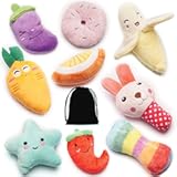 9 Pack Small Dogs Puppy Squeaky Dog Toys&comma;Cute Variety Colors Designs to Bite Anytime&comma; for Small Dogs