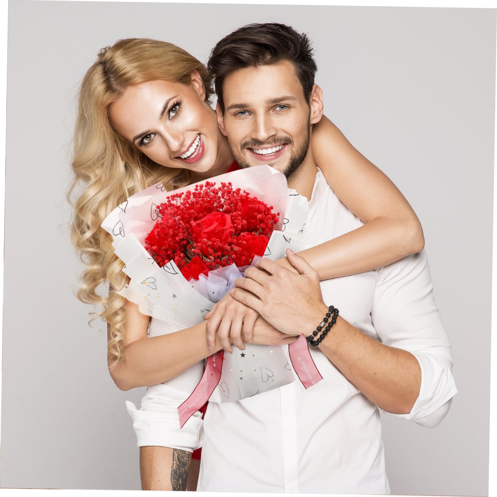 ABOOFAN Lot De 2 Bouquets De Gypsophile Artificielle Séchée Idéal pour Un Mariage Ou Une Petite Amie