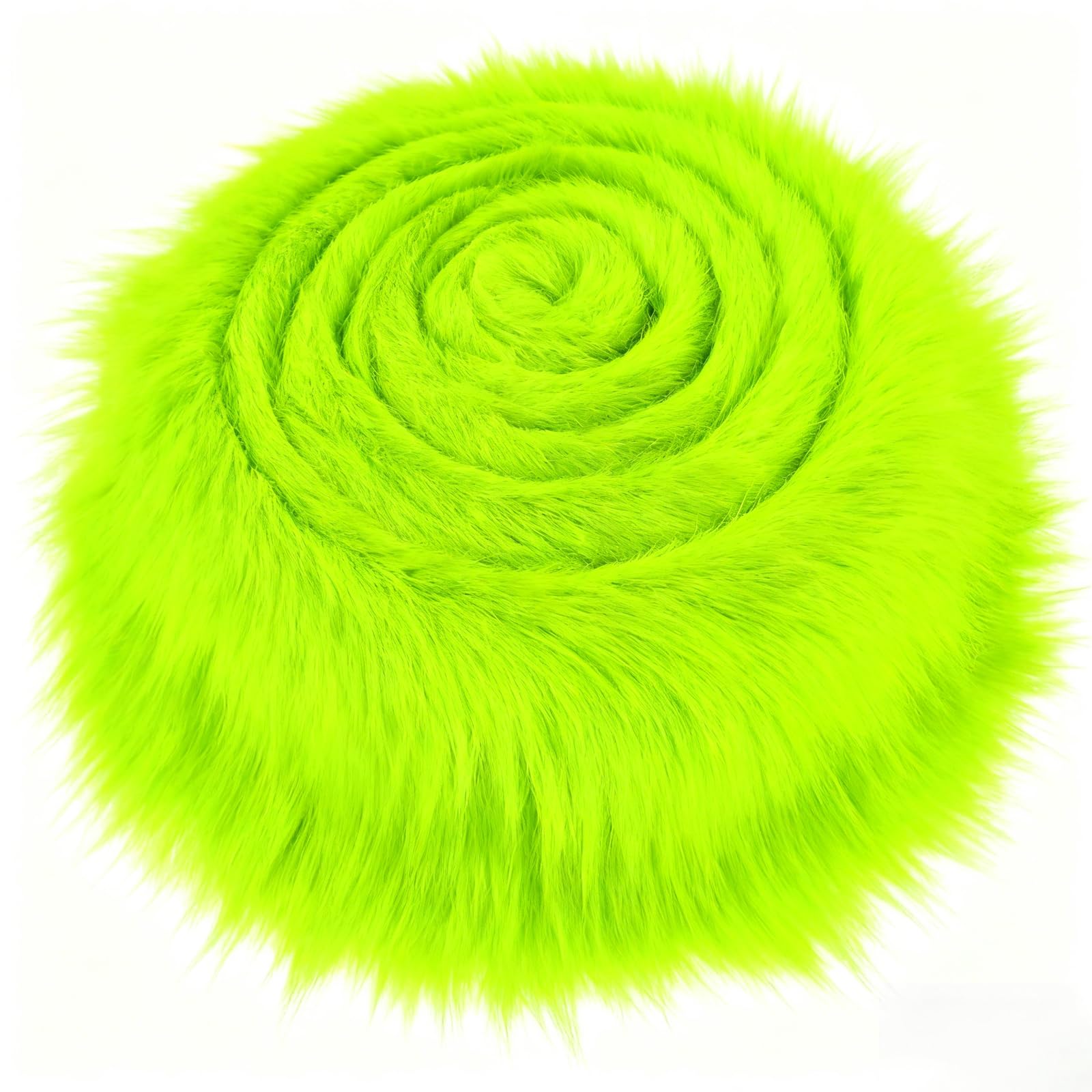 Green Faux Fur Fabric 5x150 cm, Shaggy Plush Trim Precut Strips, Fluffy Craft Fur for Toy, Gnomes Beard, Santa Claus Costume DIY Craft St. Patrick's Day Christmas Decoration