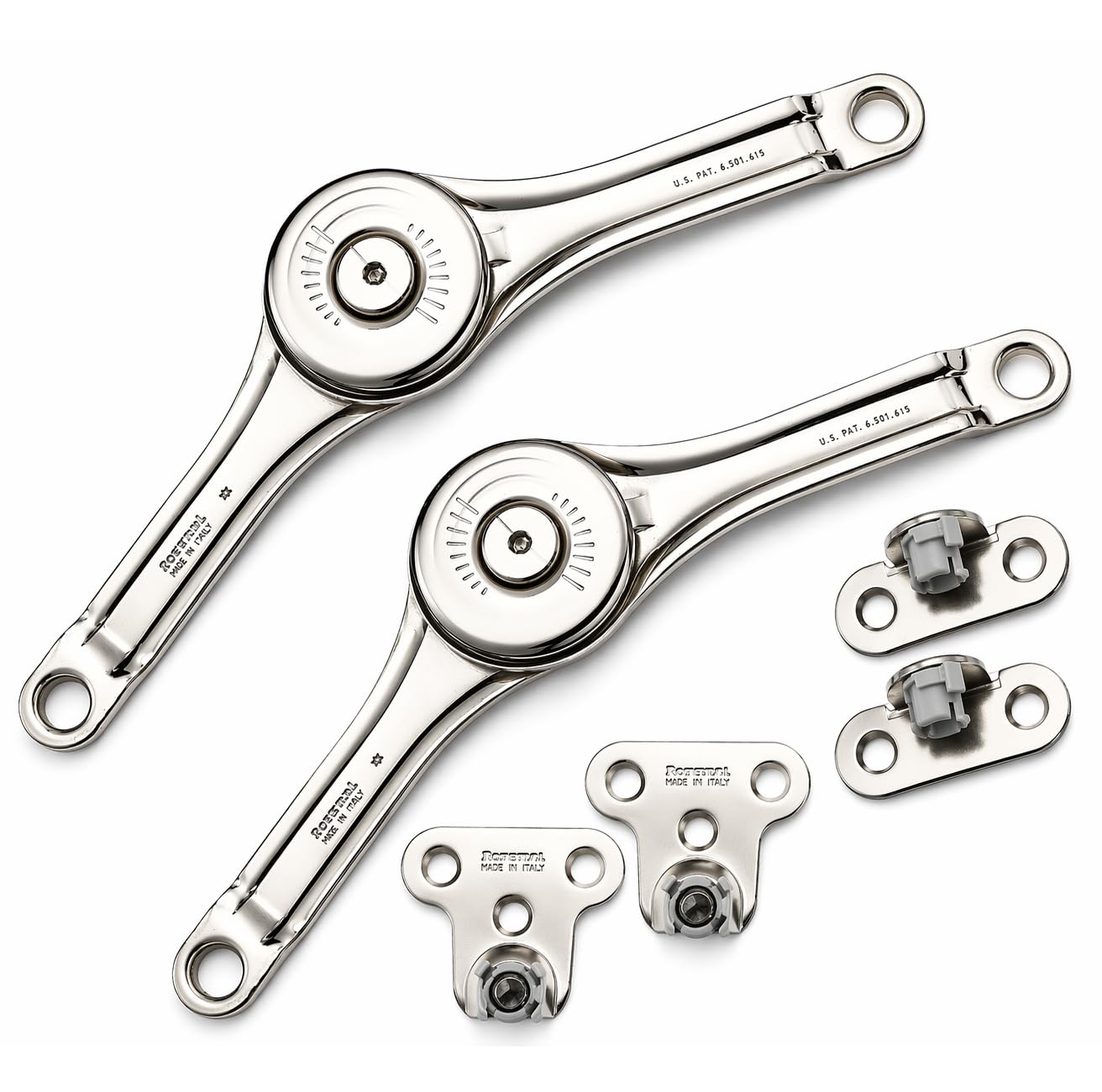 Klok FERRARI Swivel Lever Arm for Folding Doors and Vasistass, Can Be Installed Both Right and Left (Iron KLOK KLOK KNOD for Wood Doors, 2 Piece)