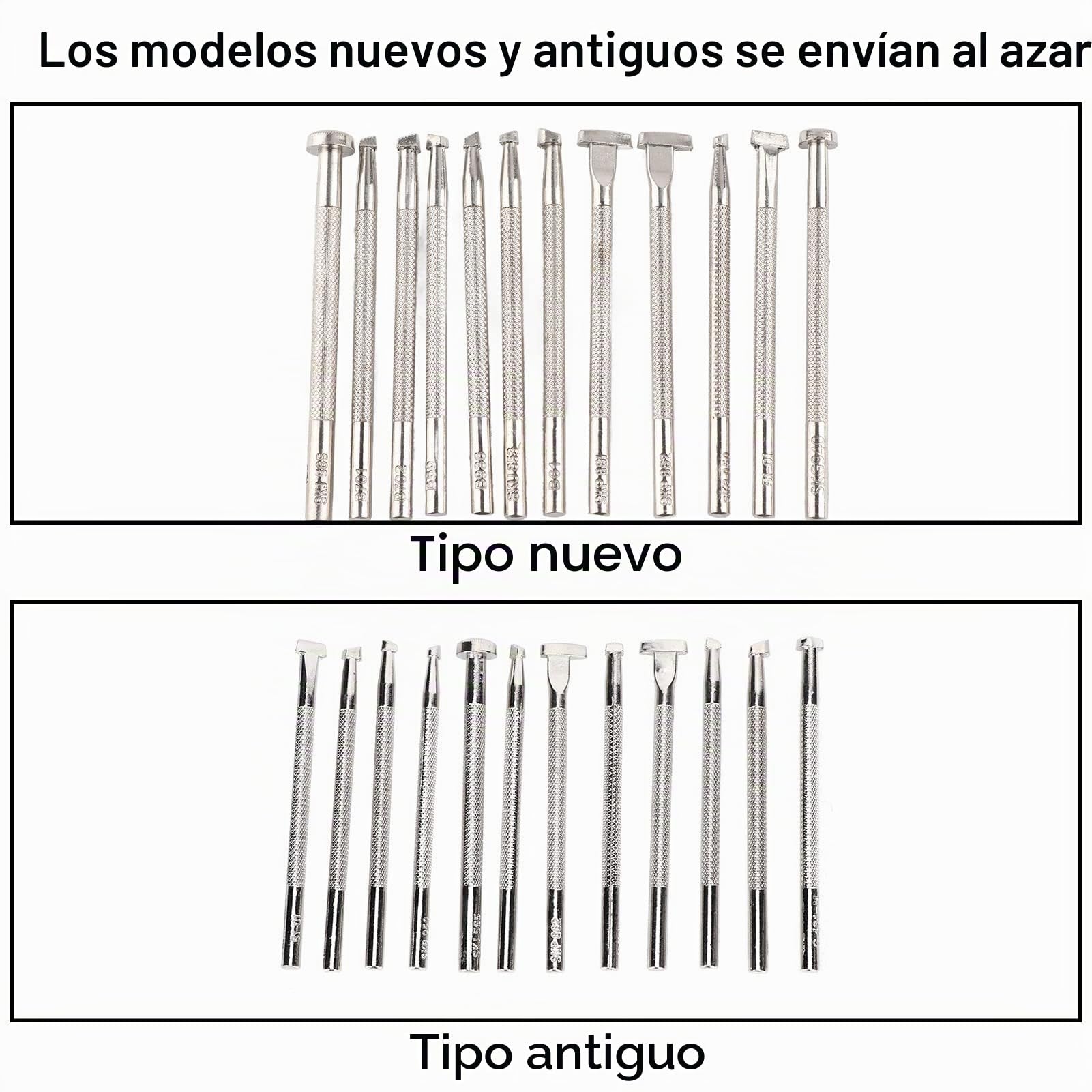 12 Herramientas de Grabado Y Repujado de Cuero, Herramienta de Sello de Cuero, Herramienta de Patrones de Estampado de Trabajo de Cuero, Juego de Punzones de Sello de Diferentes Formas, Herramientas P