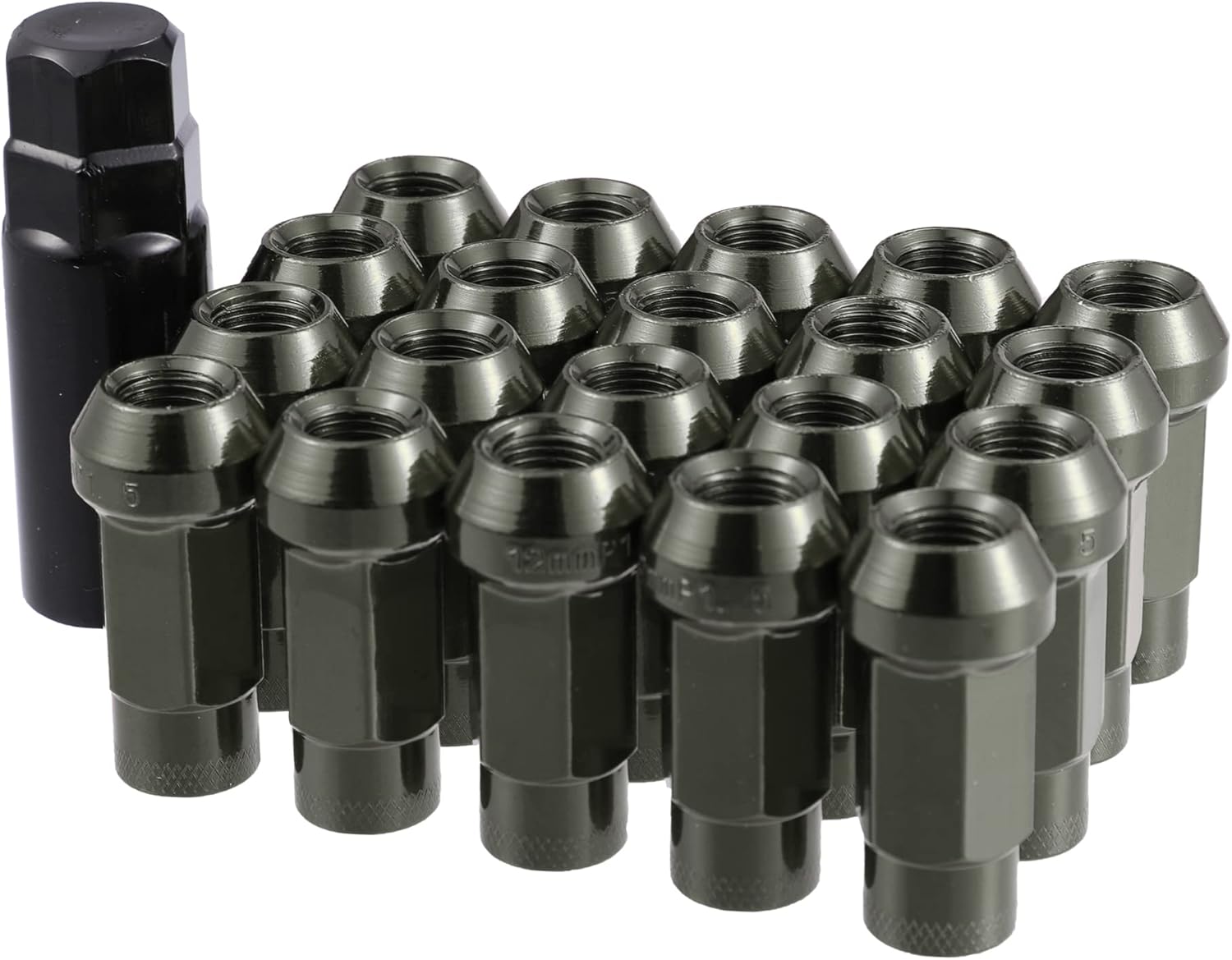 X AUTOHAUX 20pcs M12x1.5 Car Wheel Lug Nuts Car Taper Acorn