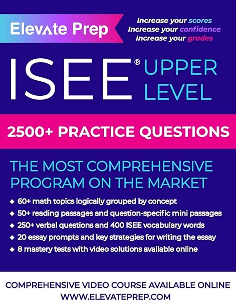 ISEE Upper Level: 2500+ Practice Questions