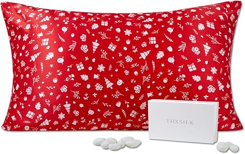 Miniatura 17 de THXSILK Funda de almohada de seda de morera 100% para cabello y piel, funda de almohada de seda hipoalergénica, suave, transpirable, con cremallera