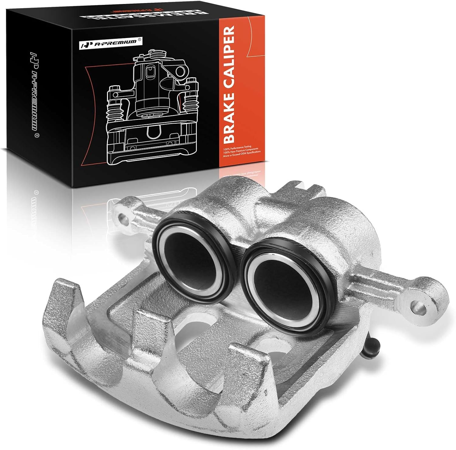 A-Premium Disc Brake Caliper Assembly Without Bracket Compatible with Nissan Models - D21 1987-1994, NP300 2010-2013, Pathfinder 1989-1995, Pickup 1995-2008 - Front Right Passenger Side