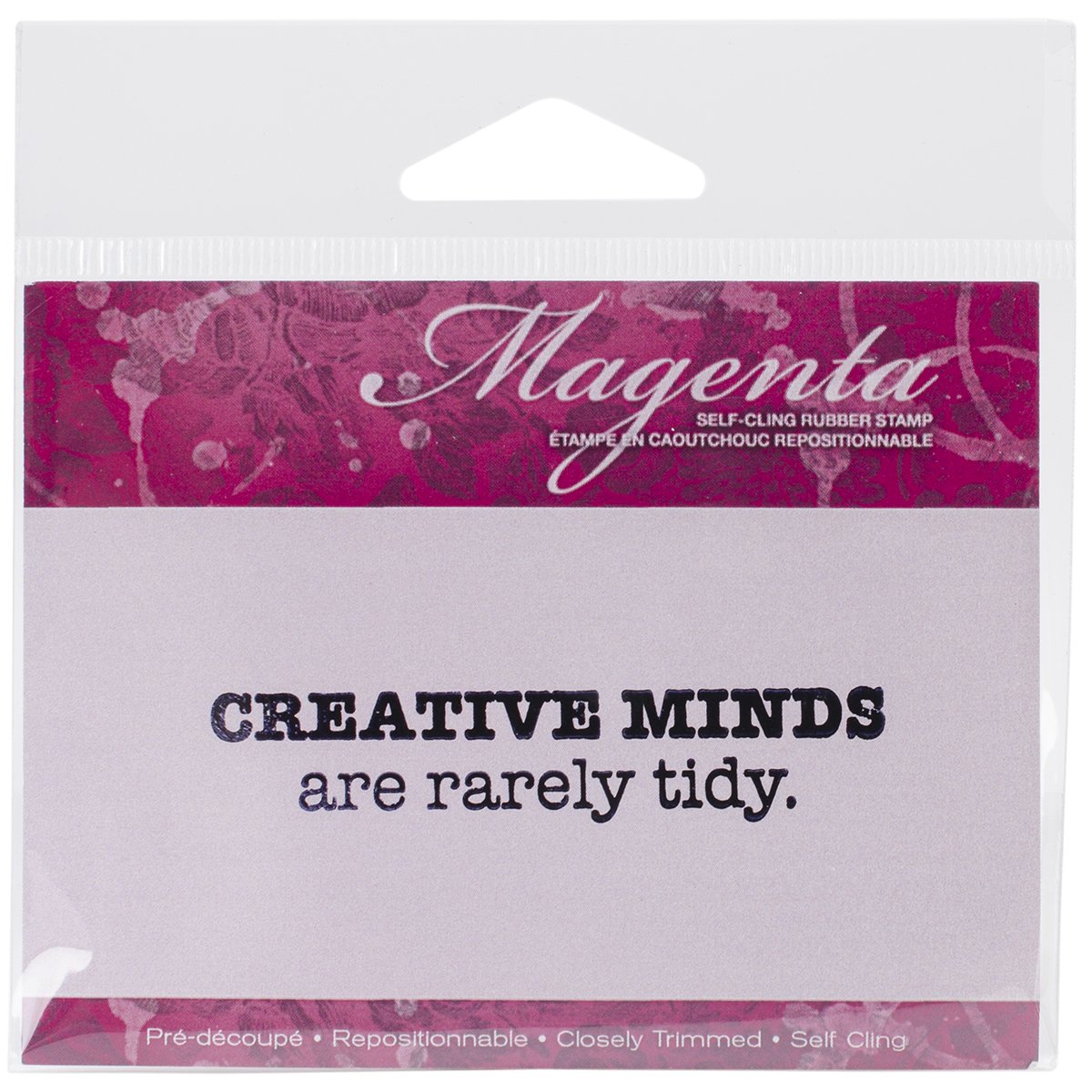 Magenta Cling Stamps 1.3cm x 6.4cm -Creative Minds