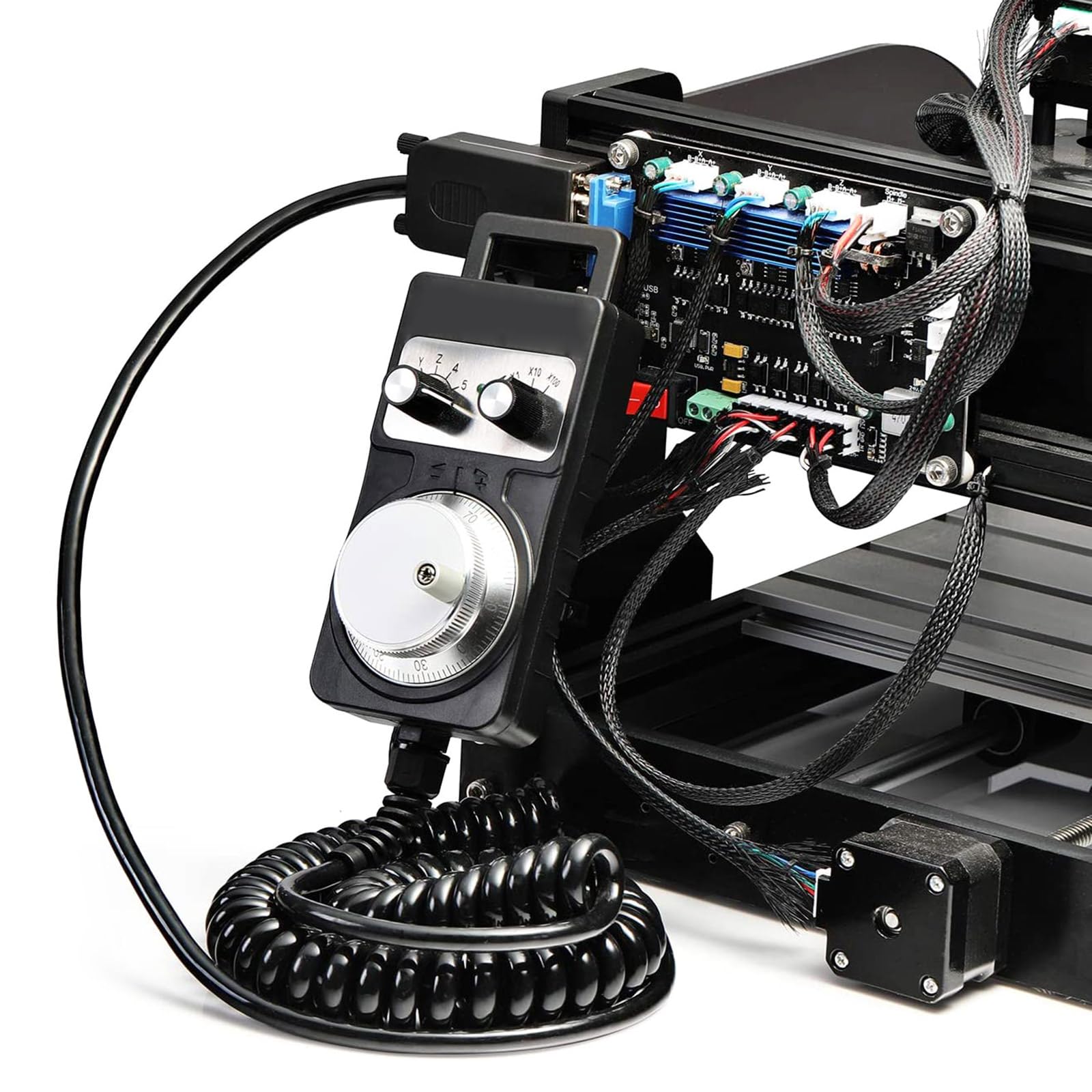 Saddgo MPG Pendant Handwheel Controller Electronic Handwheel for 3018-PROVer & 3018-MX3 Hand Wheel Crank