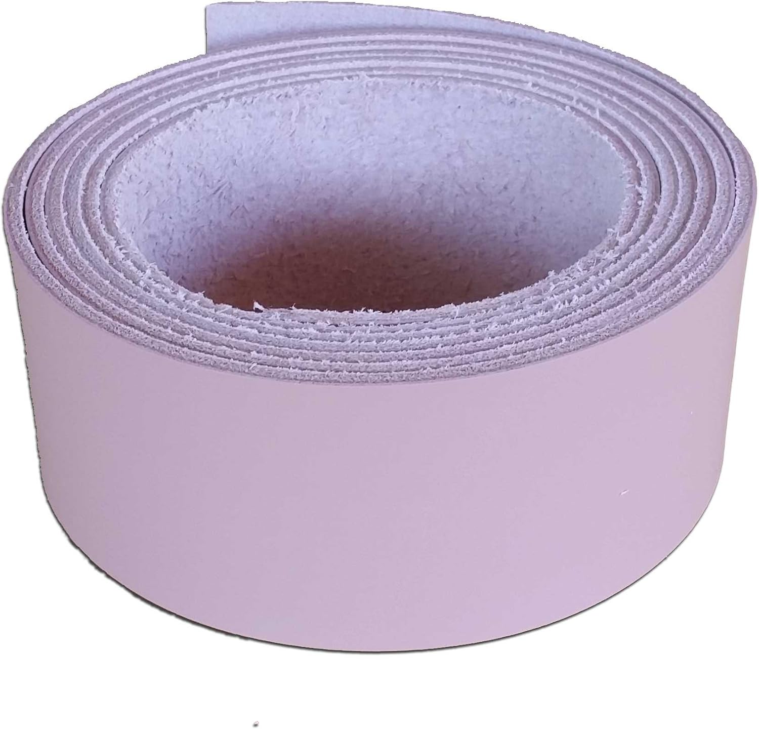 Blush Pink Leather Straps 2 Inch Wide - Pink Leather Straps up to 96 Inch Long – 6-7 oz. (2.4 – 2.8 mm) - Latigo Leather Straps by Pitka Leather (2" x 24")
