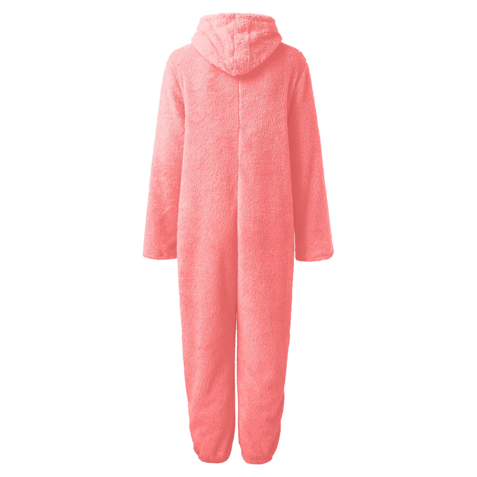 Onesies pour femmes avec fermeture éclair, grenouillères en polaire pour